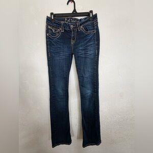 LA IDOL USA Rhinestone Bootcut Jeans - Size 5 (29x34) Y2K